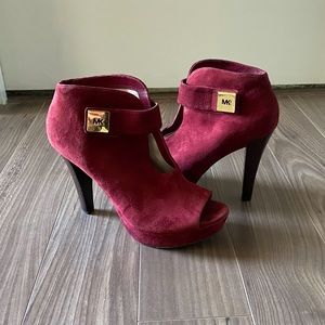 Gently Used Michael Kors Red Pumps w/ Buckle Strap